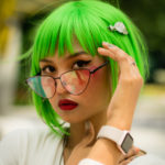 Chlorella BIO, dievča so zelenými vlasmi