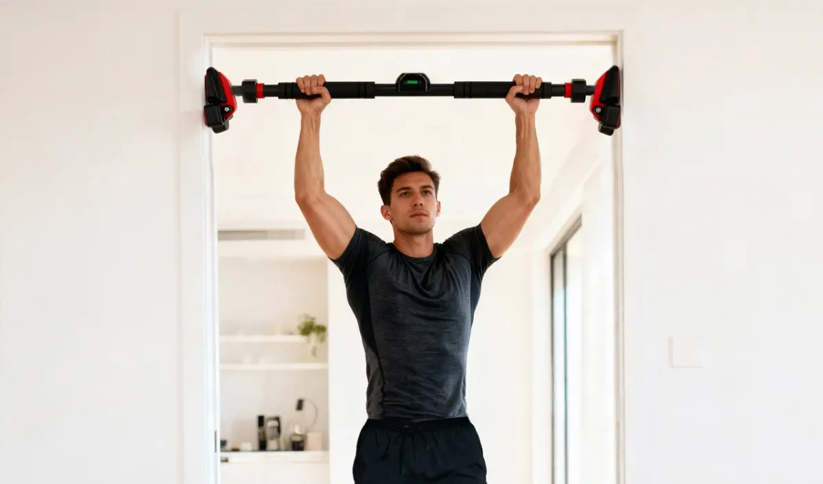 Ako poskladať domáci silový priestor tak, aby mal pevný základ, prirodzený rytmus a miesto pre dlhodobý rast 17 hrazda do dveri