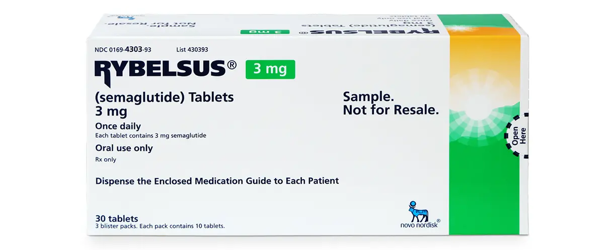 Otázka za 100 bodov: Ktorý liek na chudnutie si vybrať v r. 2026? (Ozempic, Wegovy, Mounjaro, Rybelsus) 5 Rybelsus, tablety, obrázok z oficiálnych zdrojov výrobcu, krabička